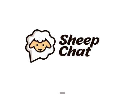 sheep chat animal art brand identity branding chat designs logodesigner logos message sheep