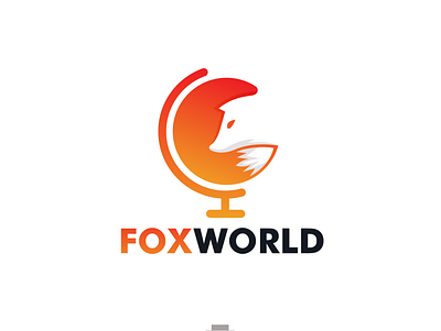 fox world animal art brandidentity fox fox word logo logodesigner logodesigns word