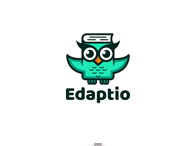 edaptio animal art book brandidentity branding cute education logodesign logodesigner logos owl playful