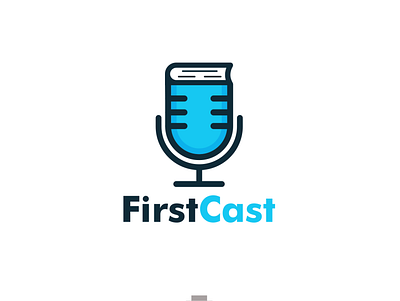 first cast arting book brandidentity branding logo logodesigner logodesigns logos podcast simple vector