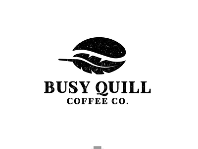 busy quill art bean brandidentity branding coffee coffee bean coffeeshop creative designer designideas designs logodesigns logoideas quill simple vintage writer writing writing quill