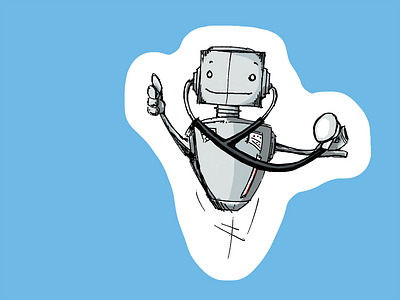 Robot 6 illustration robot
