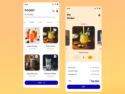 Food Order android app design food and drink food app mobile app mobile design mobile ui order ui ui. ux uidesign user interface design userinterface ux