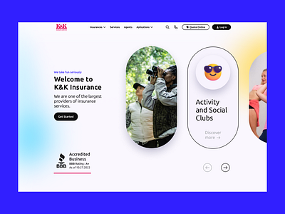 Insurance Platform - K&K redesign 🛡️ design health insurance kk service insurances sport ui ux visual design website website design