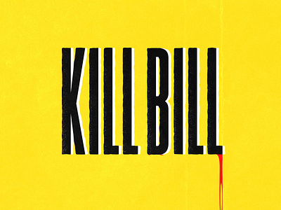 Kill Bill 2d animation after effects animation loop animation motion design motion graphics movie type animation
