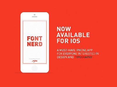 Font Nerd available for iOS andreasmhansen copenhagen font game ios myfonts nerd typography