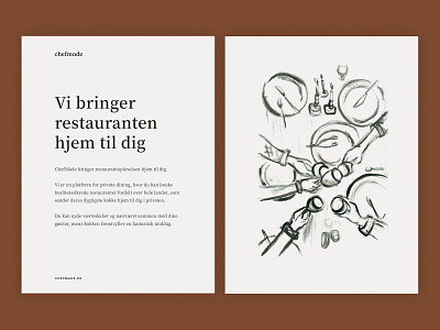 Chefmade flyers branding copenhagen graphic design illustration print
