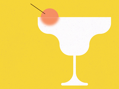 Time Off Illustration clean design coctail flat design martini template texture time off