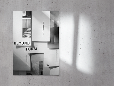 Beyond Form Poster design minimal typography