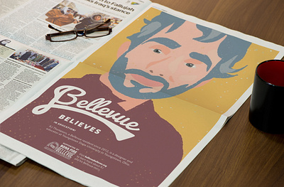 Bellevue Believes newspaper advertisement advertising believes bellevue brand identity community marketing
