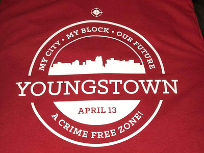 Youngstown Anti-Crime Rallly brand circle logo youngstown
