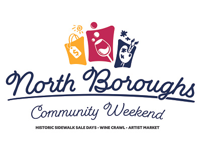 North Boroughs Community Weekend logo logo design pittsburgh