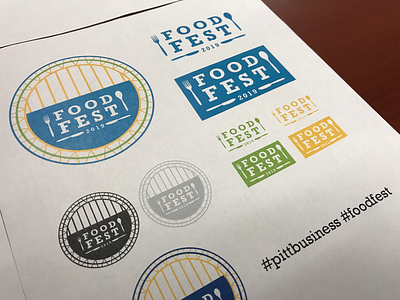 Pitt Business Food Fest circle logo pittsburgh