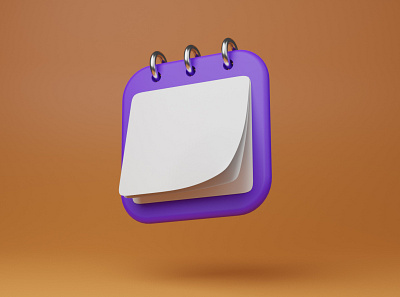 3D Calander icon 3d 3d icon blender icon ui