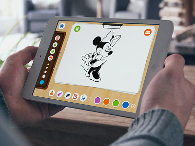 Children Paint App UI app ios ipad paint ui children