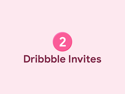 Dribbble Invites