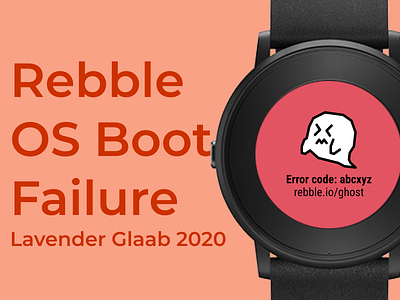 Rebble OS Boot Error Illustration app error graphic design ui vector