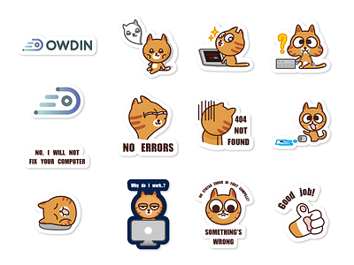 OWDIN Character Sticker Design