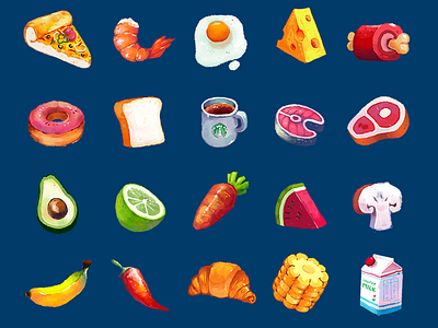 Food Icon design icon illustration logo ui