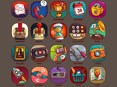 Colorful Icon Set