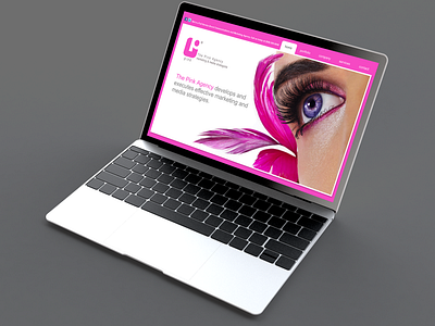 Prelim Logo & Homepage Hero Ideas for Pink Marketing branding logo