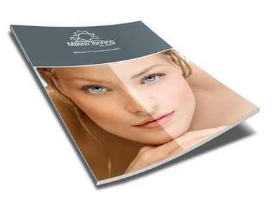 Catalog Cover Design for Master Tanning print design