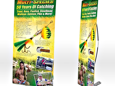 Product Photography & Banner Design For Joe's Flies Tackle banner design fishing tackle photography print design product photography