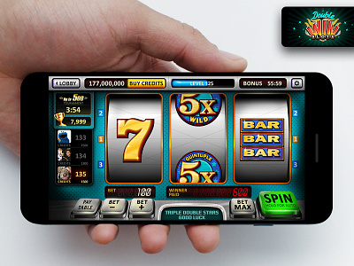 Double Win Slots App Mobile UX UI