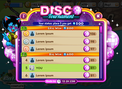 Bingo Disco tournament