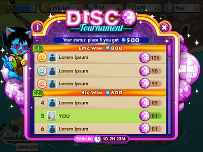 Bingo Disco tournament