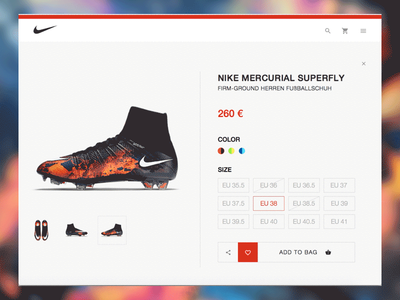 Nike Store Redesign Animation