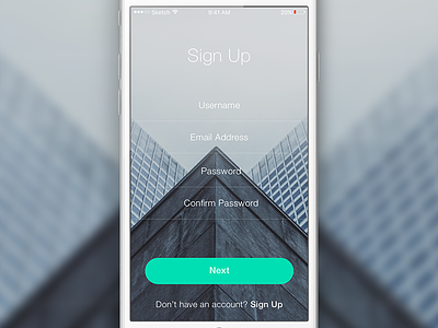 Sign Up (iOS) animation app free freebie ios iphone sketch sketchapp ui user experience user interface ux