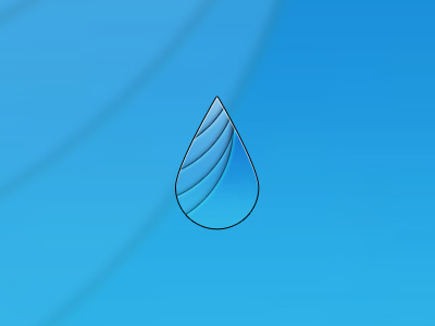 First steps into logo design blue ci drop icon logo vector water