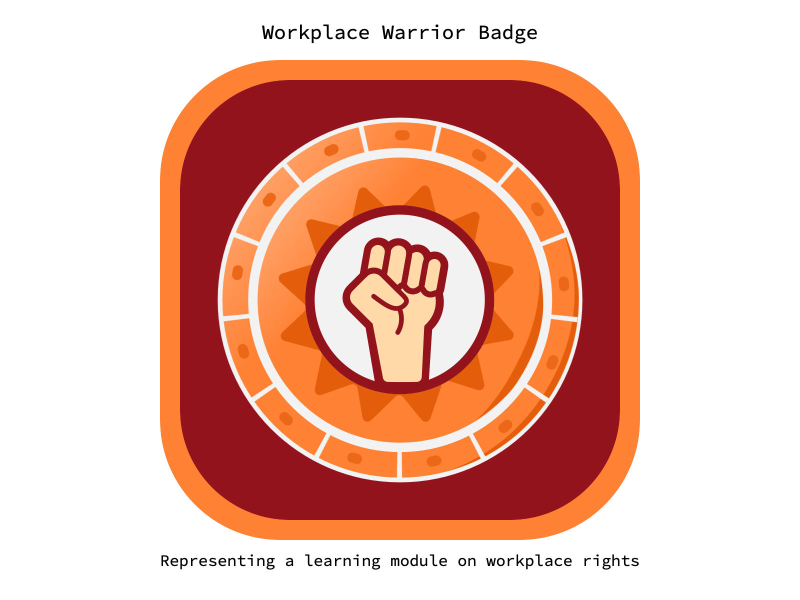 Badges in an E-learning Platform Concept