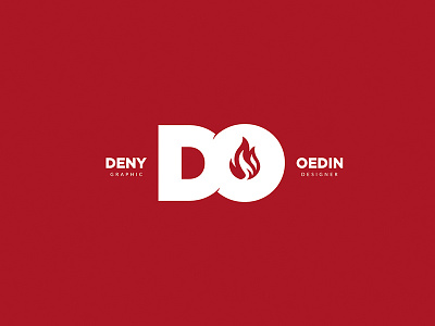 Logo Deny Oedin branding design flat logo logodesign personalbranding personallogo vector web