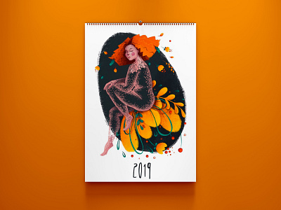Illustration for printed products adobe advertice autumn book branding calendar character cover design flat girl illustration illustrator pattern photoshop poster print printing procreate texture