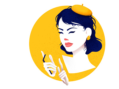 Illustration for nail artist and insta blogger