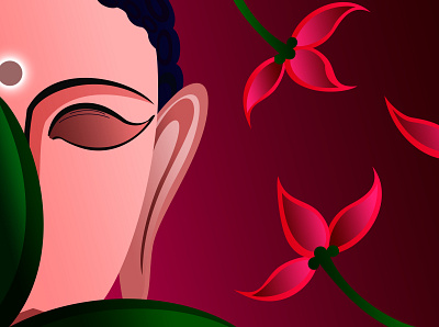 Lord Gautam Buddha ajaysarkarartist illustration makeupbysharmini mathubose womenspridemagazine