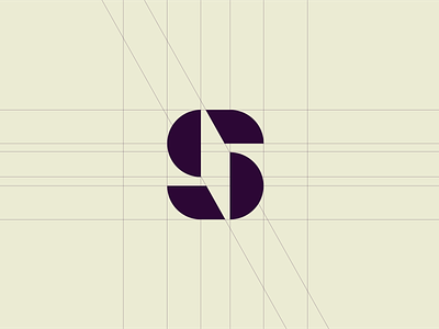 S Symbol Mark from Branding Process agency branding edge identity logo logotype mark minimal modern s shape split symbol typography