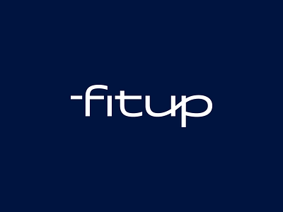 Fitup Services Logotype Wordmark / Re-Brand / Identity Design blue branding f fitup identity logotype marine mark minimal modern symbol typography wordmark