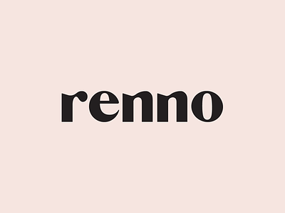 Renno Home Logotype Wordmark WIP branding design home identity interior logo logotype mark minimal renno renovation symbol typography wordmark
