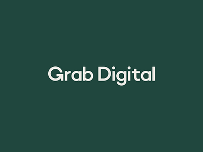 Grab Digital Logotype Wordmark Design / Identity / Branding arrow branding design green growth identity logo logotype minimal natural nature organic sustainable typography wordmark