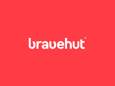 Bravehut Digital Agency Logo / Wordmark agency b bold brave curve hut logo mark wordmak