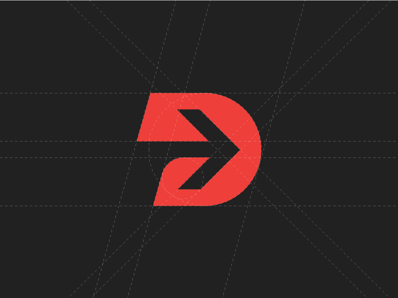 Prodigitas Digital Marketing Agency Logotype Icon forward arrow d icon modern logo p marketing digital prodigitas