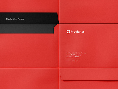 Prodigitas Branding / Identity / Envelopes branding d digital envelope identity inspiration logotype marketing prodigitas red symbol