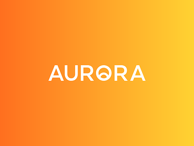 AURORA Logotype Wordmark / Sunrise / Candles aurora candle home icon logotype marko perfume soft sunrise wordmark