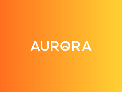 AURORA Logotype Wordmark / Sunrise / Candles