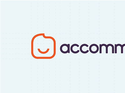 Accommodation.co.uk Final Logotype accommodation design happy icon logotype mascot symbol wordmark