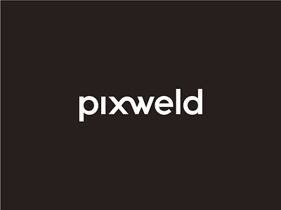 Pixweld Logotype Wordmark 3d architecture logo logotype mark minimal pixweld wordmark