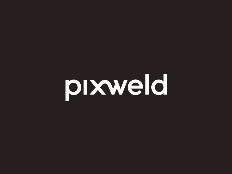 Pixweld Logotype Wordmark architecture 3d minimal mark logo logotype wordmark pixweld